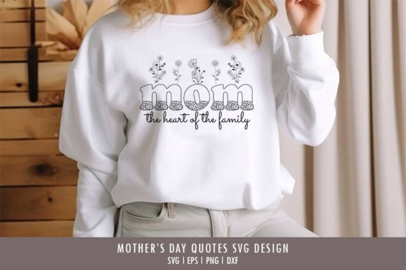Mom the Heart of the Family SVG Review