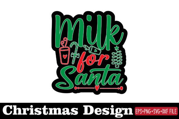 Review: Christmas Sticker, Milk for Santa Embroidery Design