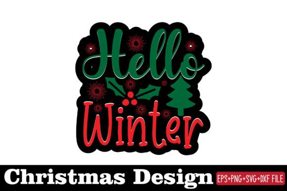 Reviewing Christmas Sticker, Hello Winter for Embroidery