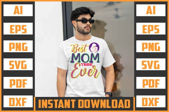 Reviewing the BEST MOM TRIBE EVER SVG Design